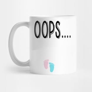 Oops pregnancy announcement, Mug